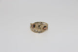 14K Two-tone Jesus Engraved Ring - Sell Gold NYC