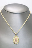 Two-tone Virgin Mary Engraved 14kt Pendant - Sell Gold NYC