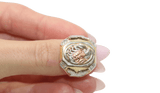 14K Tri-color Scorpion Eagle Solid Ring - Sell Gold NYC